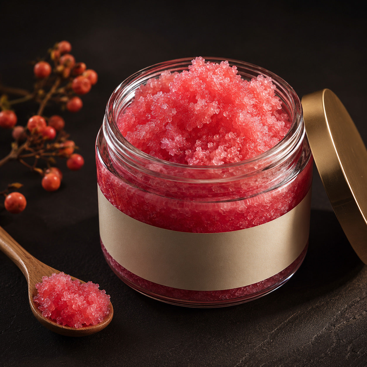 Exfoliante corporal artesanal rosado